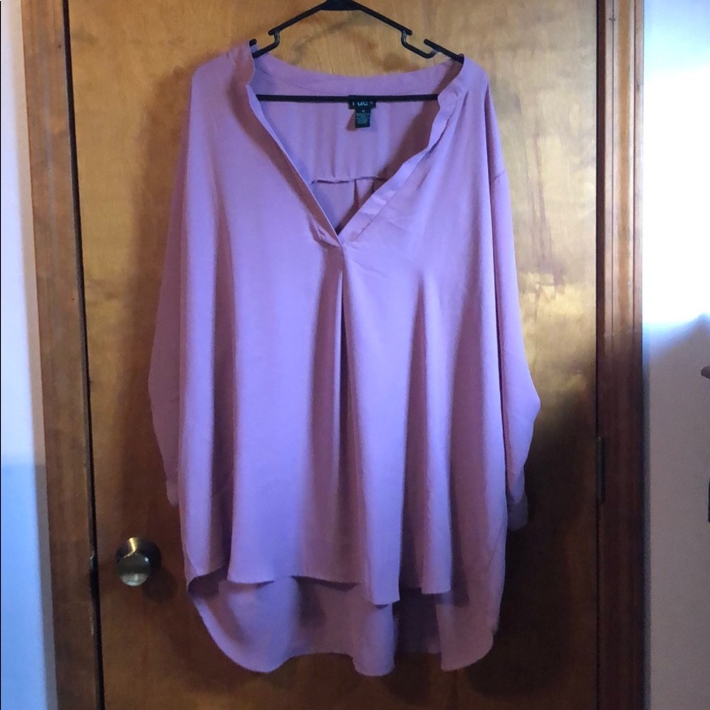 Sheer lavender top